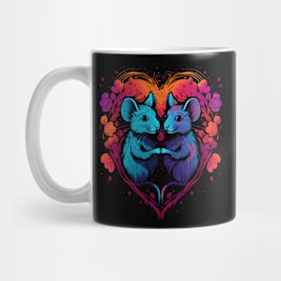 Rat Couple Valentine Mug